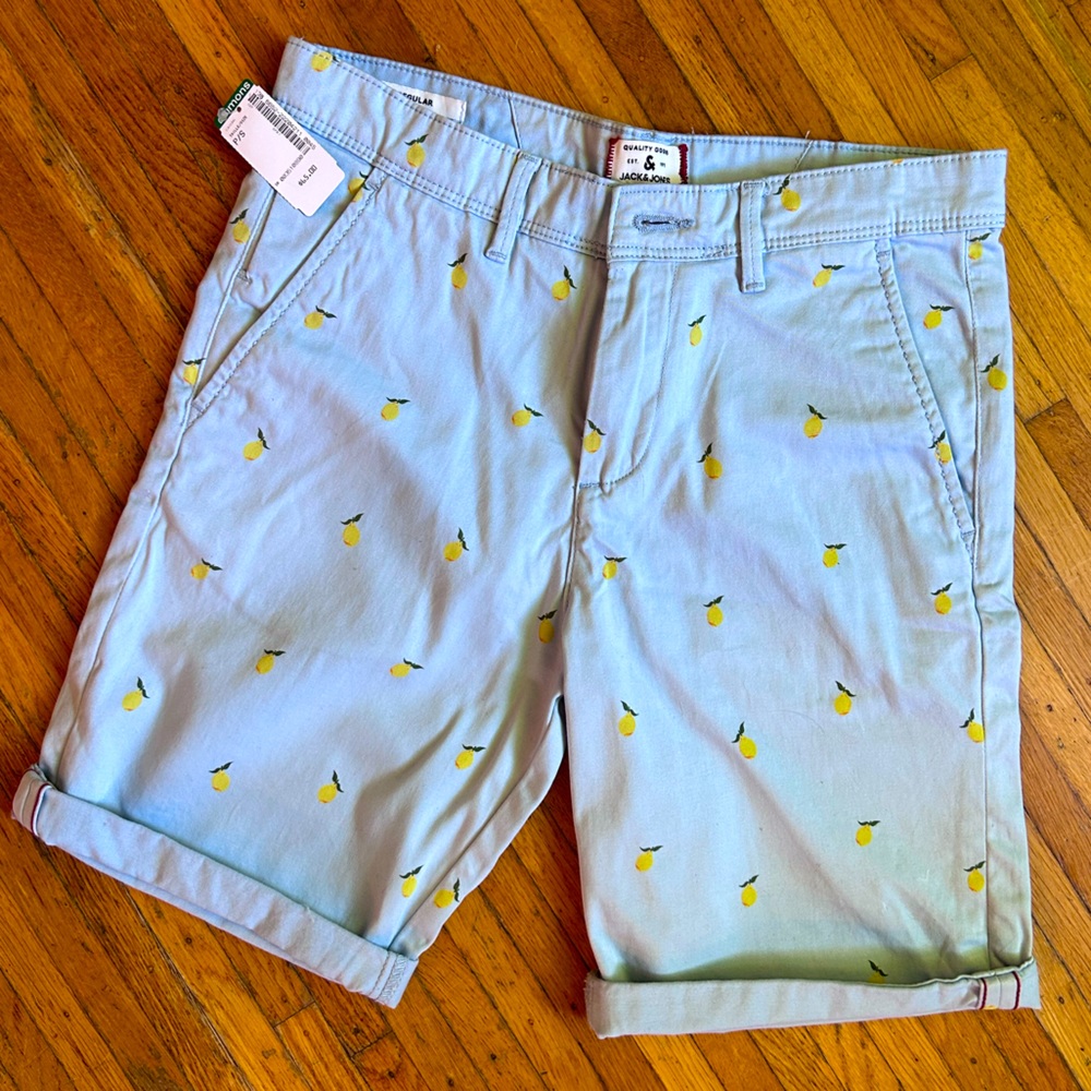 🩵🍋 NWT, Jack&Jones light blue shorts, size S - Picture 1 of 7